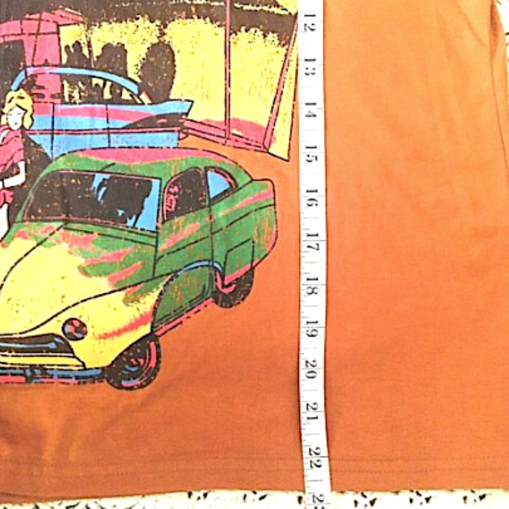 ❌ SORRY IT’S SOLD! ❌ Shein Womens T Shirt Large Retro Vintage Cars Cruisin’ - Picture 5 of 10